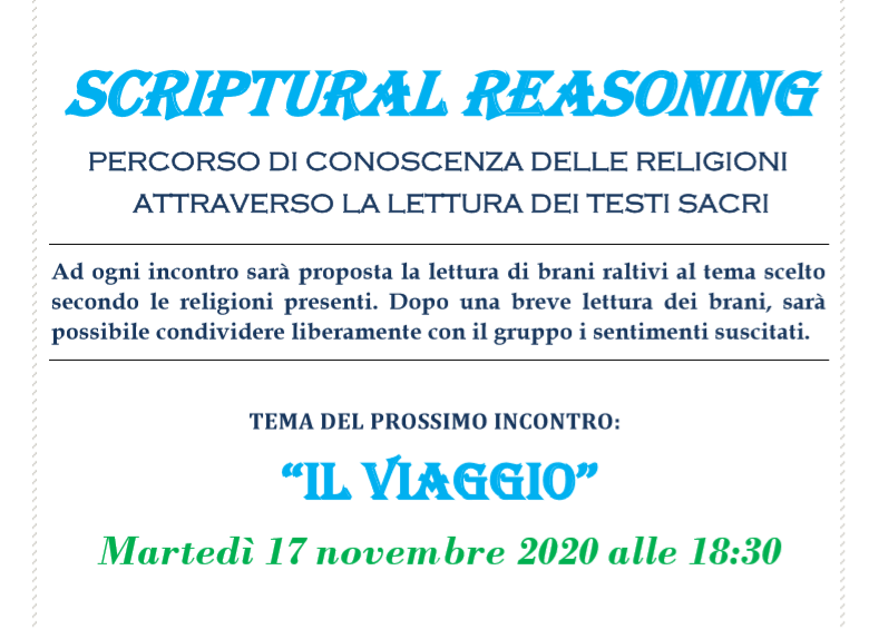 Video – incontro Scriptural Reasoning