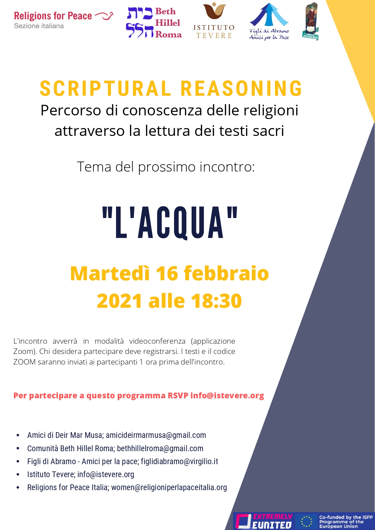 Video – incontro Scriptural Reasoning