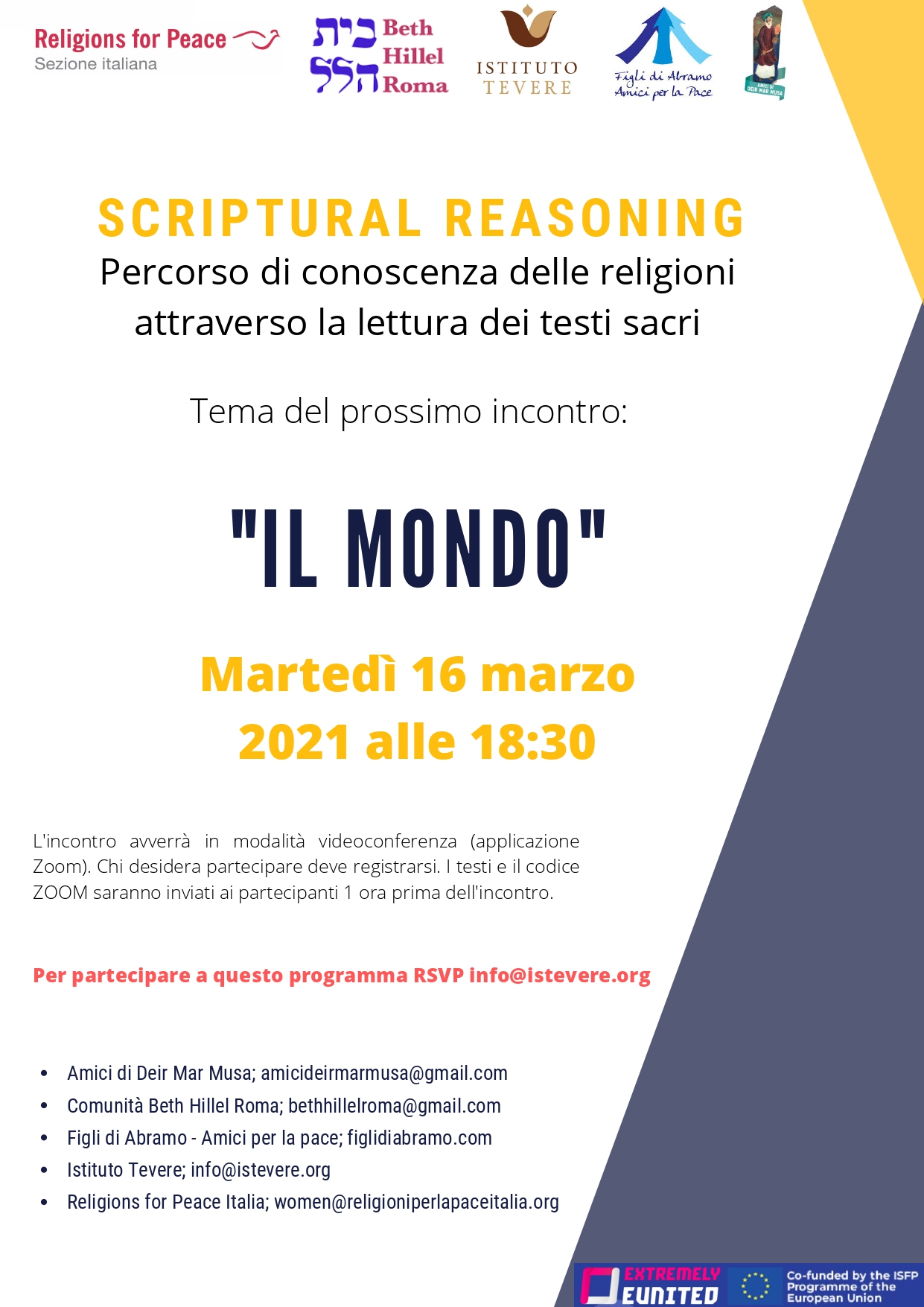 Video – incontro Scriptural Reasoning