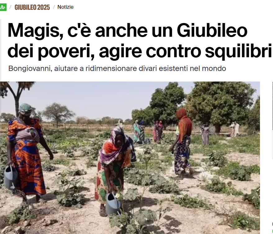 ANSA – Magis, c’è anche un Giubileo dei poveri, agire contro squilibri
